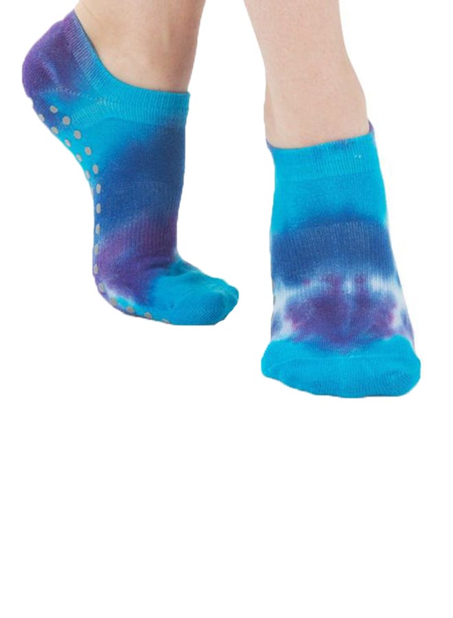 great soles Tie Dye Grip Socks Blue - Image 1