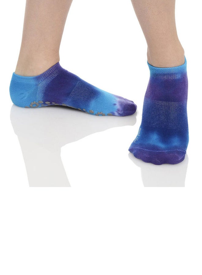 great soles Tie Dye Grip Socks Blue - Image 2