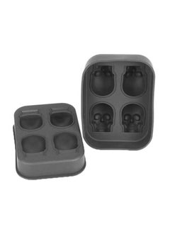 Skull Shape Halloween DIY Ice Mold Black