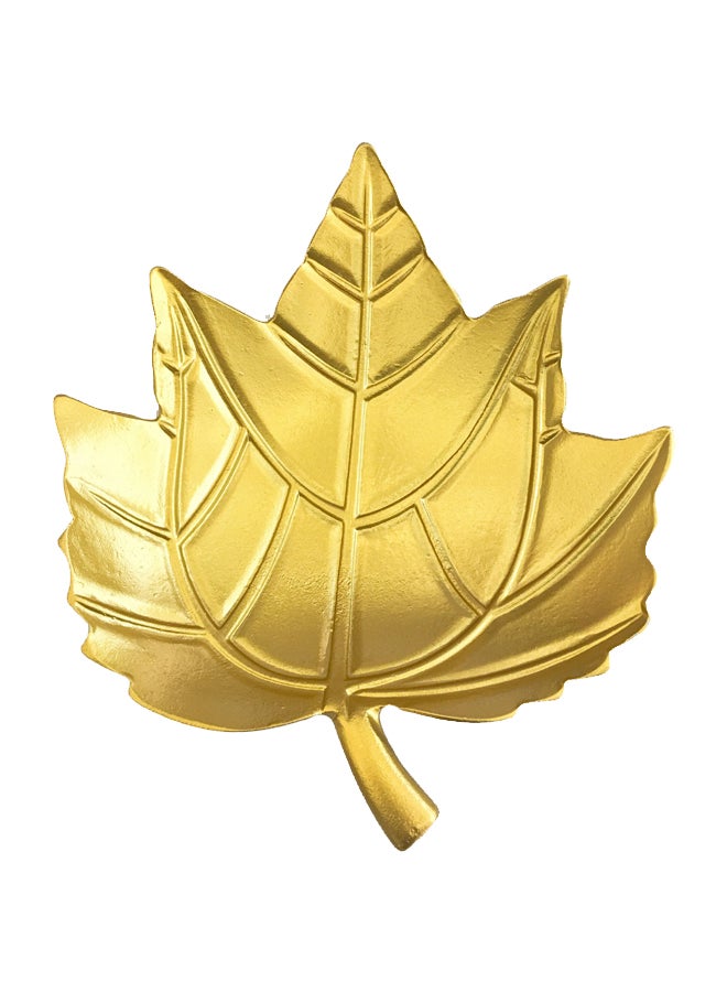 إيست ليدي صينية تقديم على شكل ورقة شجر ذهبي 24x28سم - Image 1