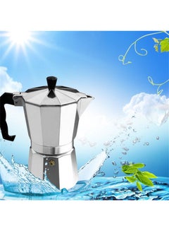Generic Moka Espresso Percolator Coffee Maker Silver 9.2 x 9.2 x 19.5cm  - Image 4