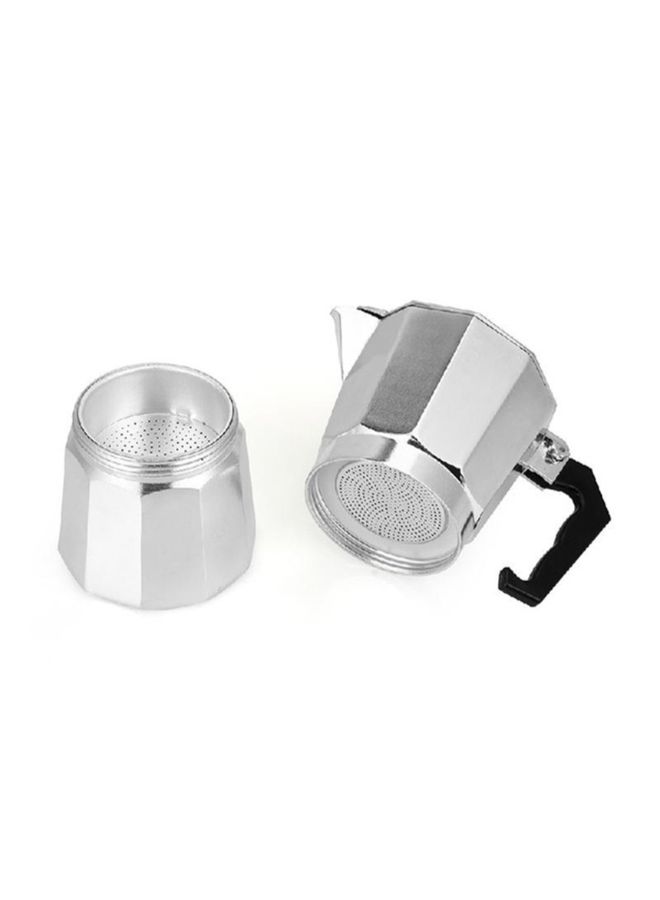 Generic - Moka Espresso Percolator Coffee Maker Silver 9.2 x 9.2 x 19.5cm - Image 1