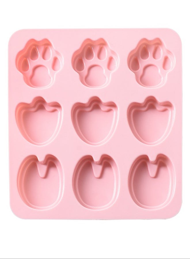 Bear Paw Shaped Cake Mould Pink 15.5 x 16.5cm