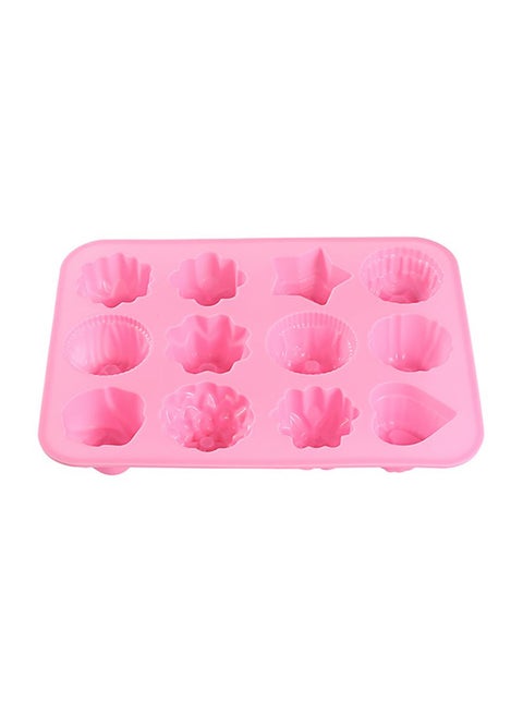 Flower Cake Mould Pink 21.3 x 16.1 x 2.5centimeter