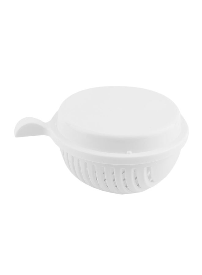 طبق تقطيع السلاطة القابل للنقل أبيض 2.2x2x1.2سم