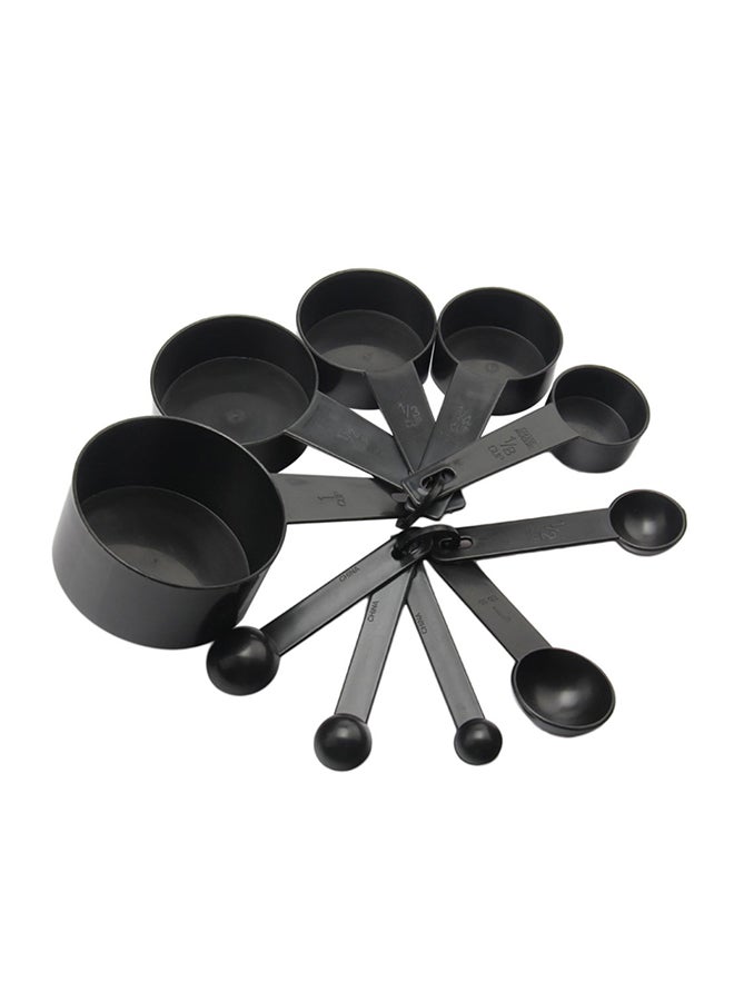 10-Piece Measuring Cup And Scoop Set Black - Image 1