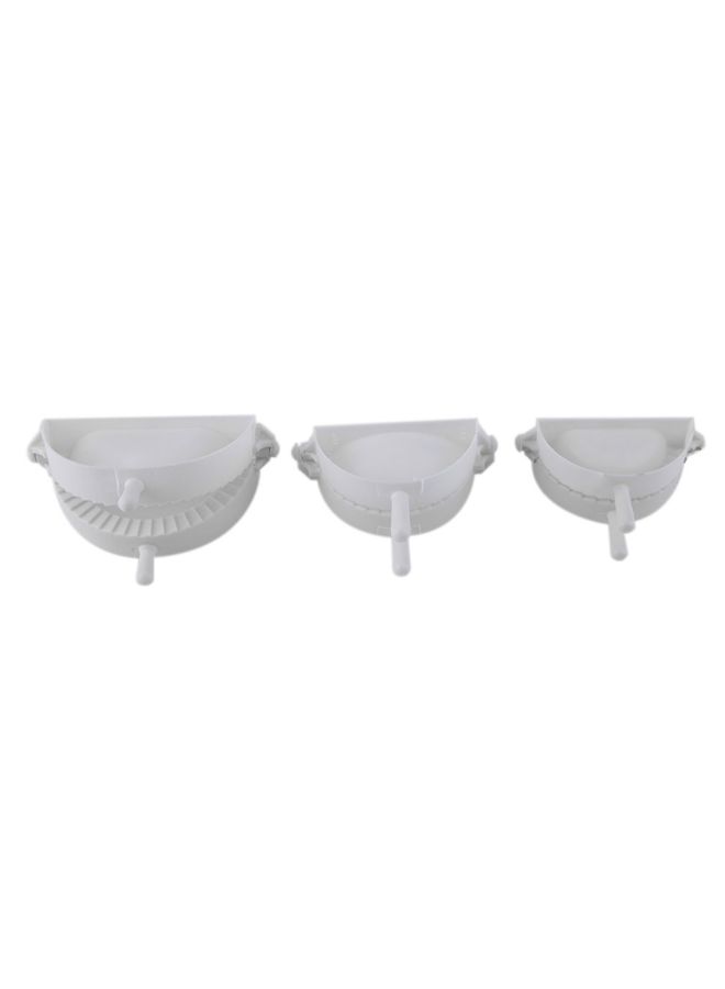 طقم قوالب لصنع الدمبلنغ مكوّن من 3 قطع أبيض 15 x 10 x 2.5سم  - Image 2