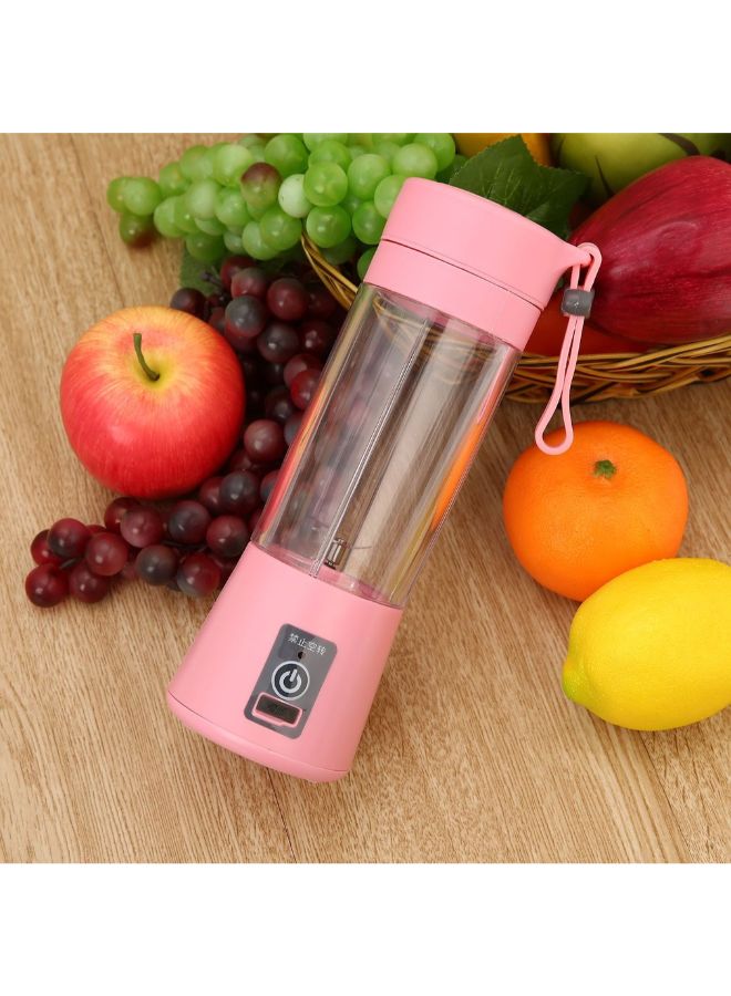 عصارة محمولة تعمل ببطارية قابلة للشحن وردي 380ملليلتر - Image 4