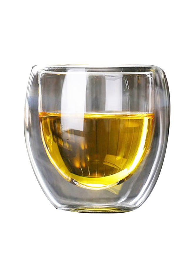 Double Wall Glass Cup Transparent  - Image 1