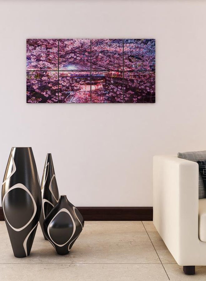 Veviuana 8-Piece Printed Frameless Wall Painting Set Multicolour 100 x 60cm  - Image 2
