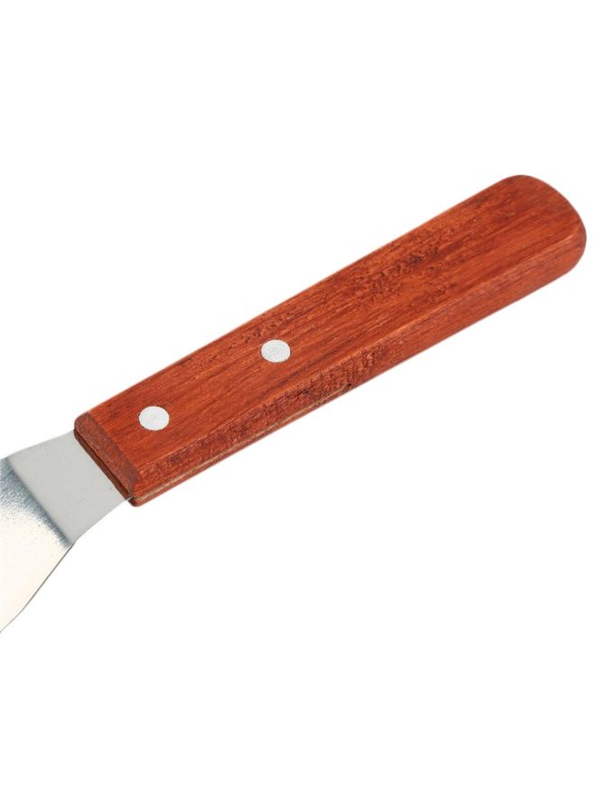 Butter Cake Spatula With Wooden Handle Silver/Brown  - Image 5