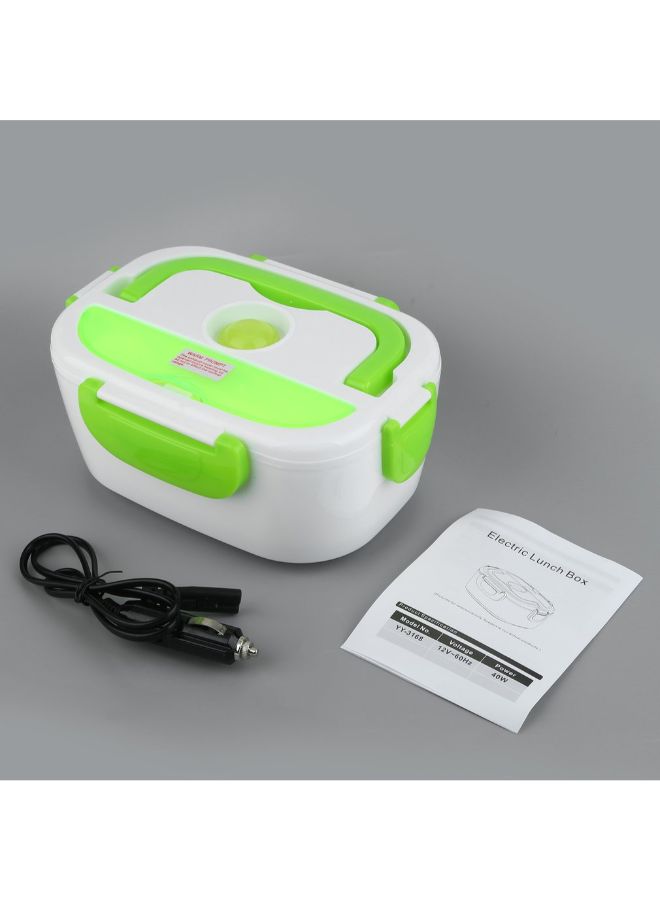 علبة غداء محمولة ومتعددة الأغراض ومزودة بخاصية التسخين الكهربي أخضر 16 x 10.5 x 22.2سم - Image 2