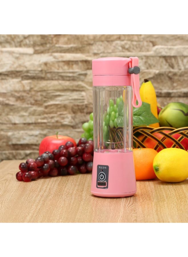 عصارة محمولة تعمل ببطارية قابلة للشحن وردي 380ملليلتر - Image 3