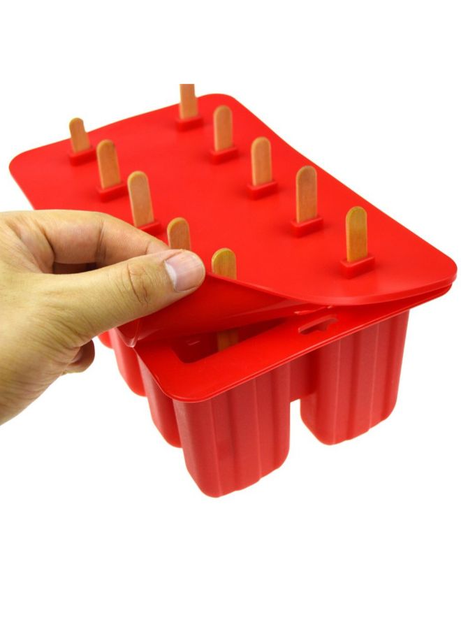 Generic - Ice Cream Mould Maker Red 23 x 14.5 x 10cm - Image 1