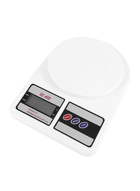Digital Electronic Balance Scale White 24 x 16.5 x 3.5cm