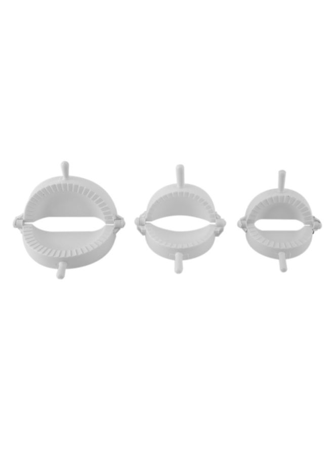 طقم قوالب لصنع الدمبلنغ مكوّن من 3 قطع أبيض 15 x 10 x 2.5سم  - Image 3