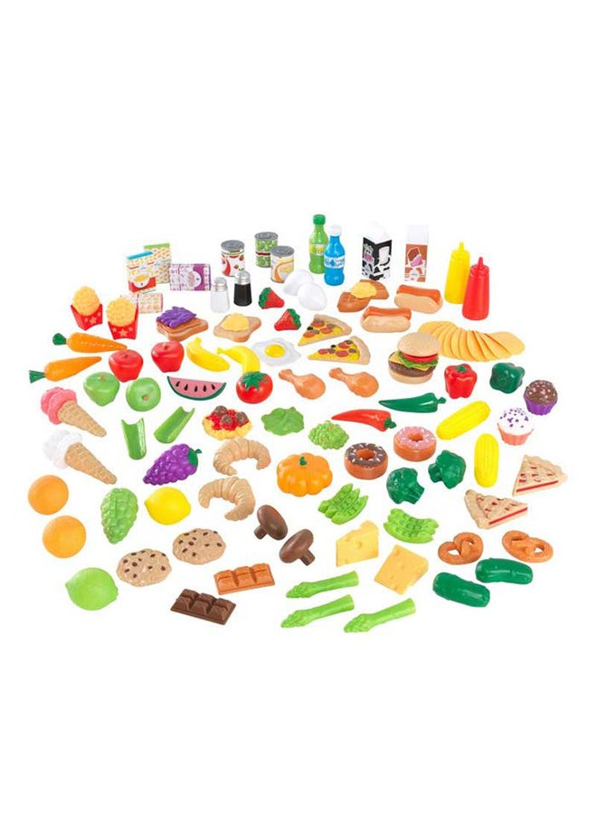 KidKraft 115-Piece Deluxe Tasty Treats Pretend Play Food Set - Image 1