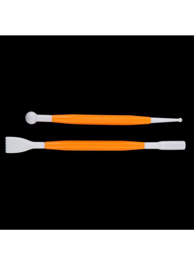 PREUP Piece Of  8 Fondant Cake Modelling Tools Set Kit Orange - Image 3