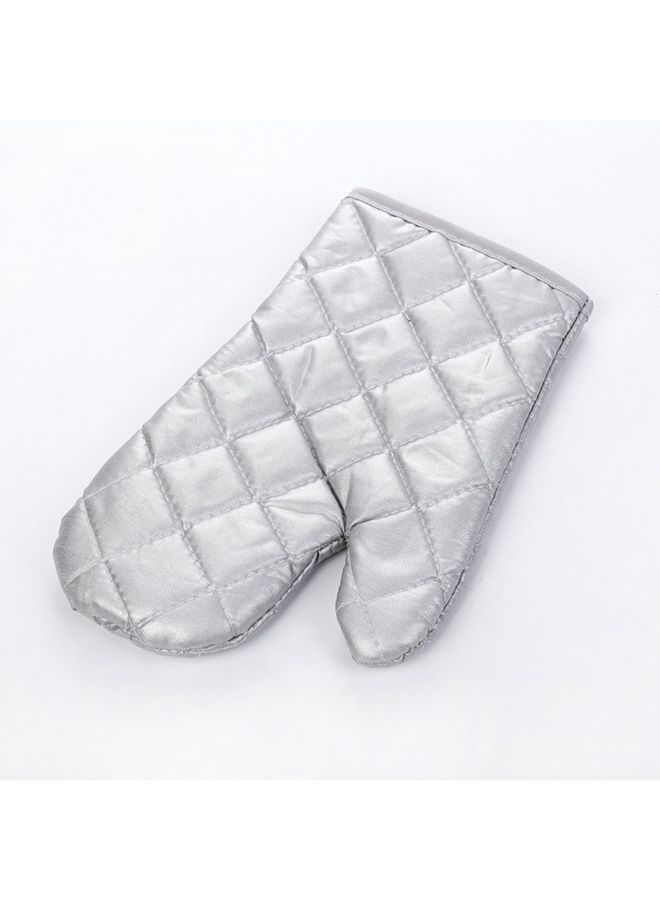 Anti-Scalding Microwave Baking Coated Gloves Silver 25x14x0cm  - Image 2