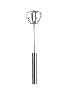 Semi-Automatic Egg Whisker Silver 30.2 x 6.52 x 6.52centimeter