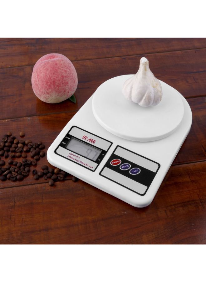Digital Electronic Balance Scale White 24 x 16.5 x 3.5cm