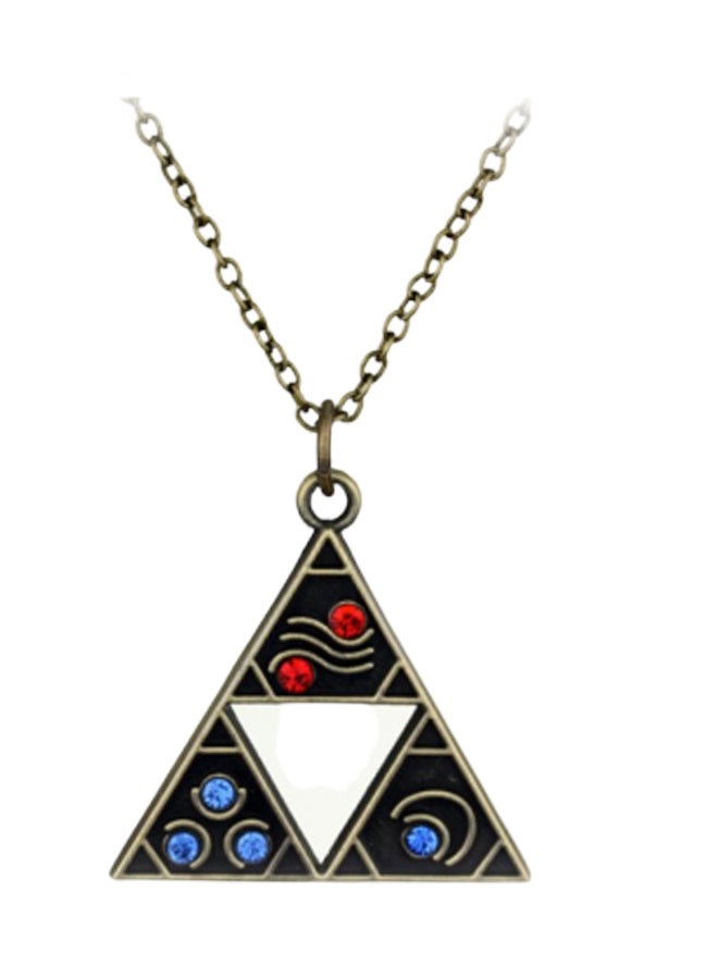 أو بي آي سلسلة بقلادة ودلاية بتصميم القوى الثلاث المستوحى من لعبة الفيديو 'The Legend of Zelda' - Image 1