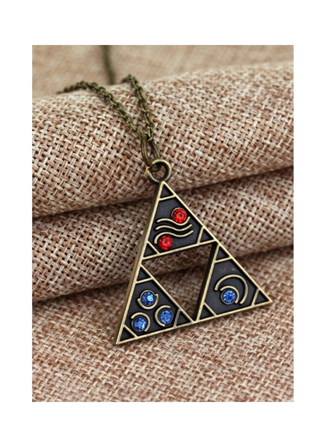 أو بي آي سلسلة بقلادة ودلاية بتصميم القوى الثلاث المستوحى من لعبة الفيديو 'The Legend of Zelda' - Image 2