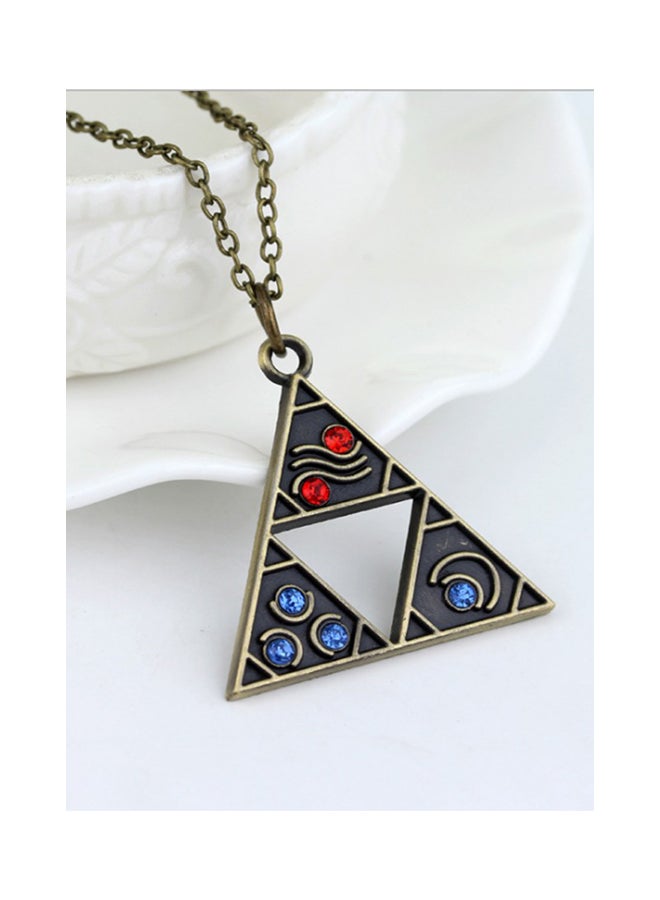 أو بي آي سلسلة بقلادة ودلاية بتصميم القوى الثلاث المستوحى من لعبة الفيديو 'The Legend of Zelda' - Image 3