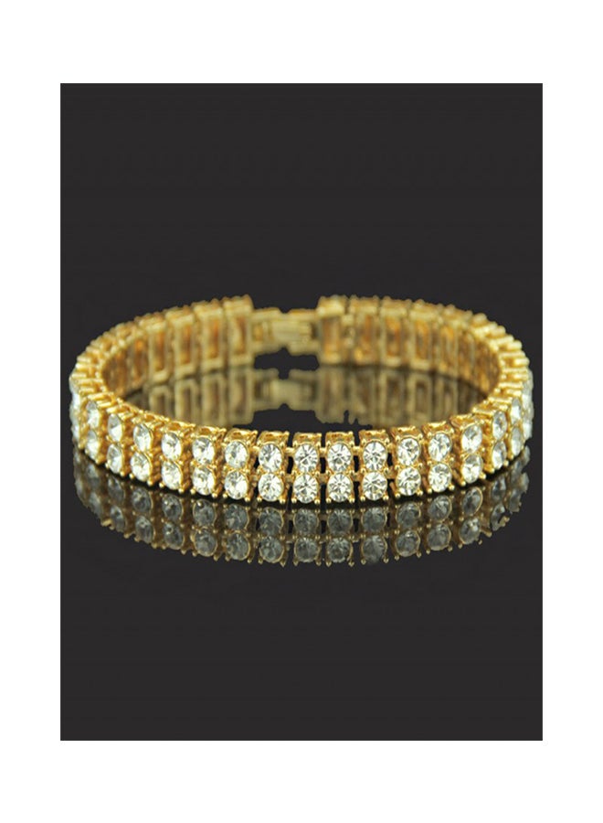 أو بي آي سوار تنس بصفين مرصع بالألماس المصنَّع - Image 2