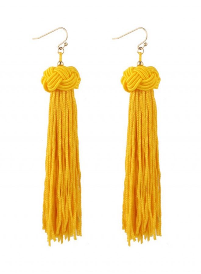 أو بي آي أقراط مسدلة طويلة مُزينة بأشكال الشرابة - Image 1