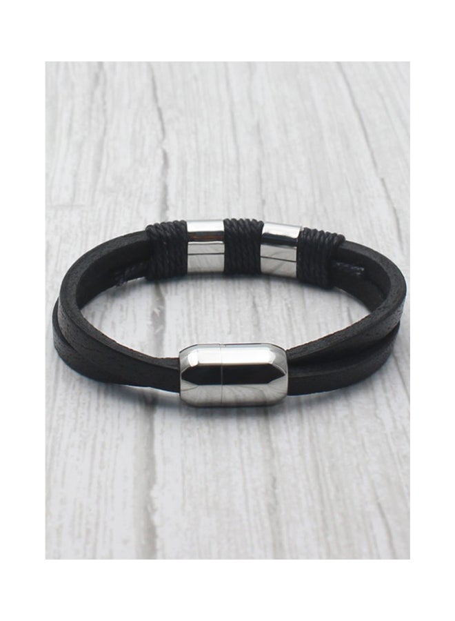 OPI Punk Style Smooth Titanium Steel Bracelet - Image 3