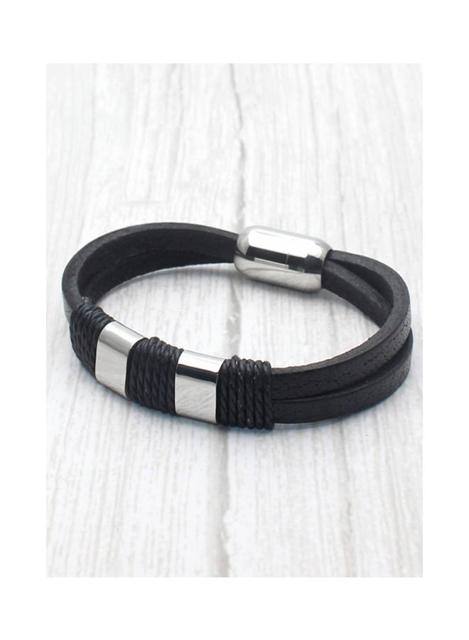 OPI Punk Style Smooth Titanium Steel Bracelet - Image 2
