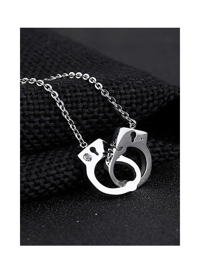 OPI - Stainless Steel Handcuffs Pendant Necklace - Image 1