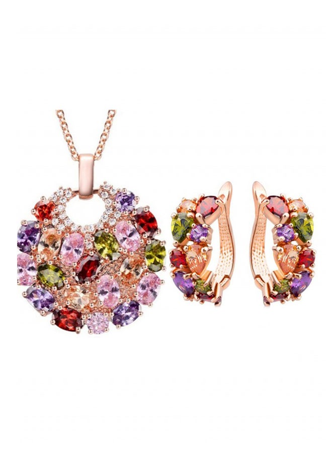 أو بي آي طقم مجوهرات موناليزا من الكريستال - Image 1