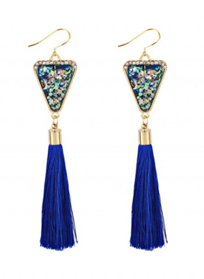 أو بي آي أقراط طويلة مزينة بأشكال الشرابة - Image 1