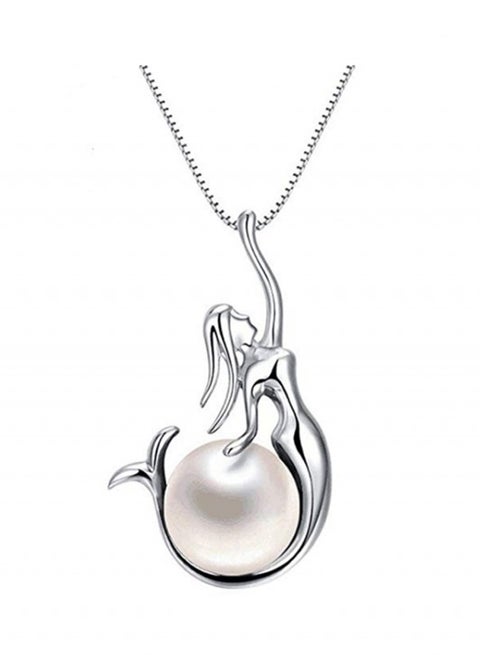 Pearl Little Mermaid Pendant Necklace