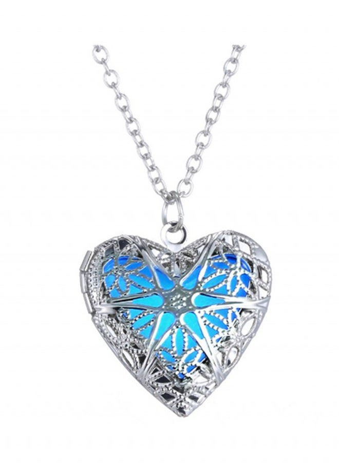 أو بي آي قلادة بدلاية وحلية على شكل قلب مجوف بتصميم ستيم بانك - Image 1