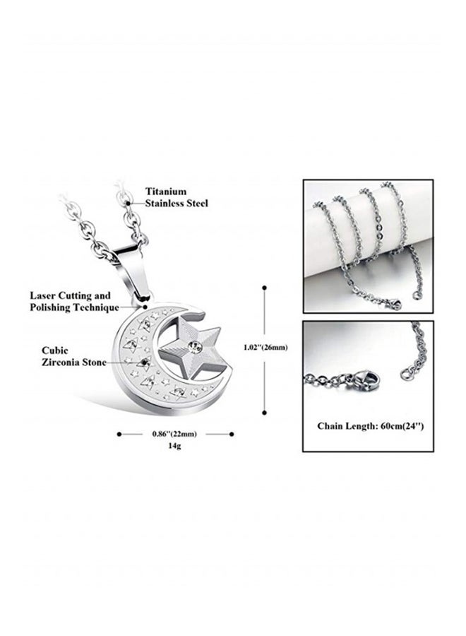 OPI Star And Moon Pendant Necklace  - Image 2
