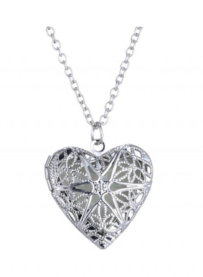 أو بي آي قلادة بدلاية وحلية على شكل قلب مجوف بتصميم ستيم بانك - Image 2