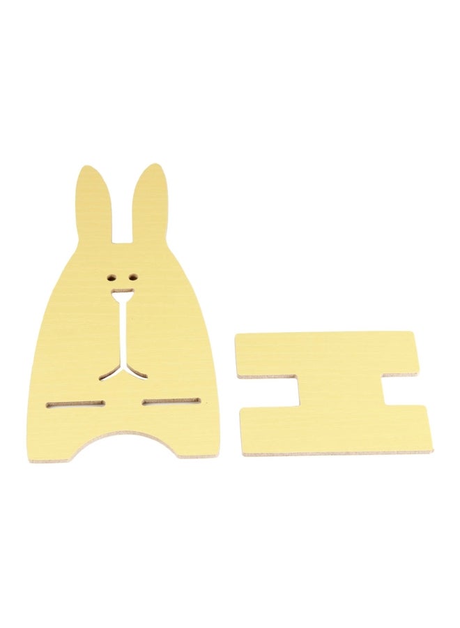 كول بيبي حامل للهواتف المحمولة على شكل أرنب أصفر