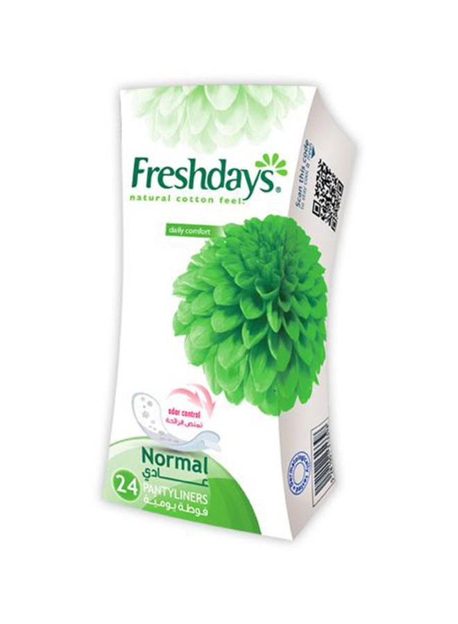 Freshdays Normal Panty Liners, 24 Counts White