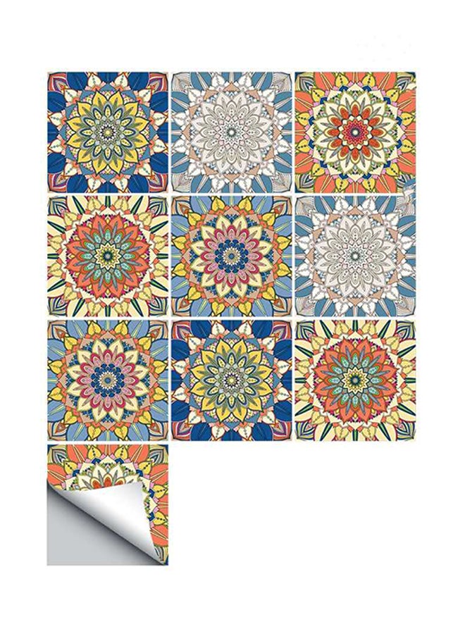 Sike Waterproof Arab Style Tile Sticker Multicolour 20x20x0.5cm - Image 1