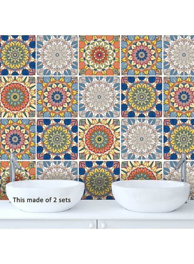Sike Waterproof Arab Style Tile Sticker Multicolour 20x20x0.5cm - Image 5