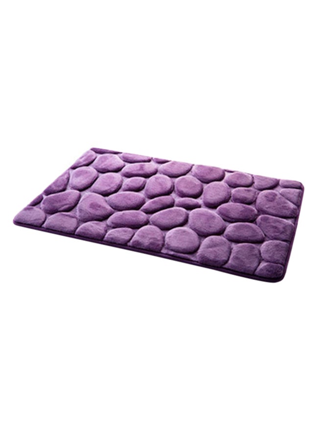 Sharpdo 3D Cobblestone Antiskid Door Mat Purple 40 x 60cm - Image 1