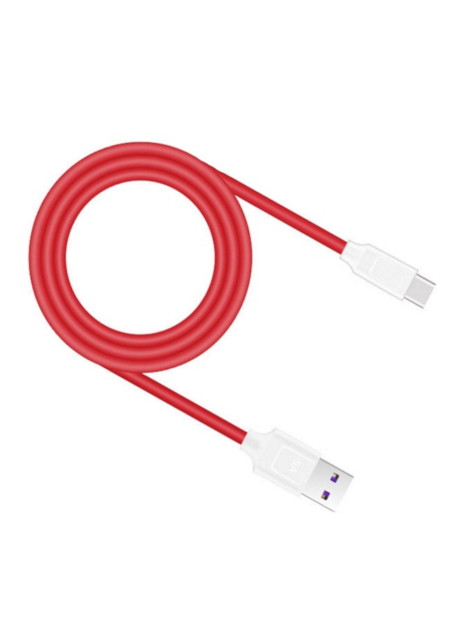 Type-C Data Sync Charging Cable White/Red