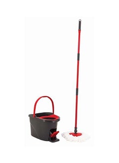 Long Handle Mop With Bucket Red/Black/White