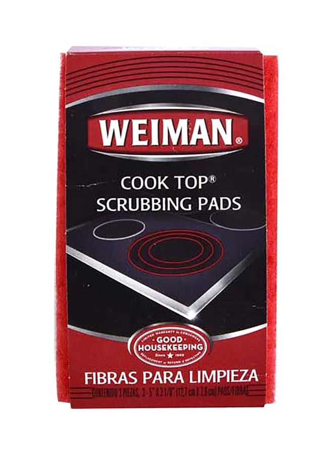 Weiman Cook Top Scrubbing Pads Multicolour 3.2x5.1inch