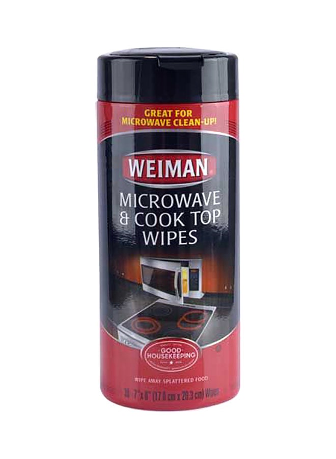 Weiman - 30-Sheet Microwave And Cooktop Wipes - Image 1
