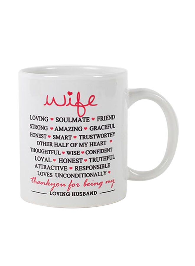 Ferns N Petals Loving Wife Printed Mug White 325ml