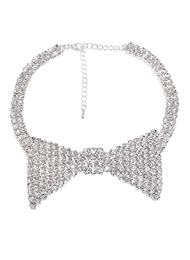 SpinningDaisy Brass Bunny Bow Tie Choker